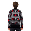 Deadpool Holiday Snow Stripes Ugly Christmas Sweater Back