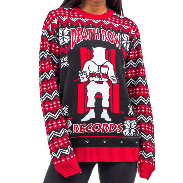 Death Row Records Inmate Fair Isle Adult Ugly Christmas Sweater