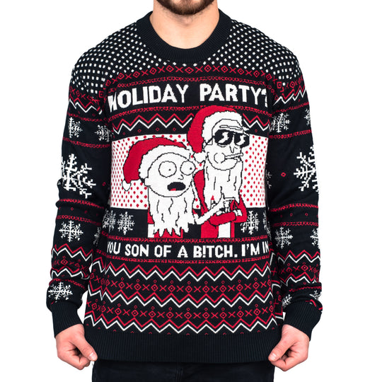 Rick & Morty Son of a B Holiday Sweater