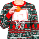 Basketball Net 3D Ugly Christmas Sweater
