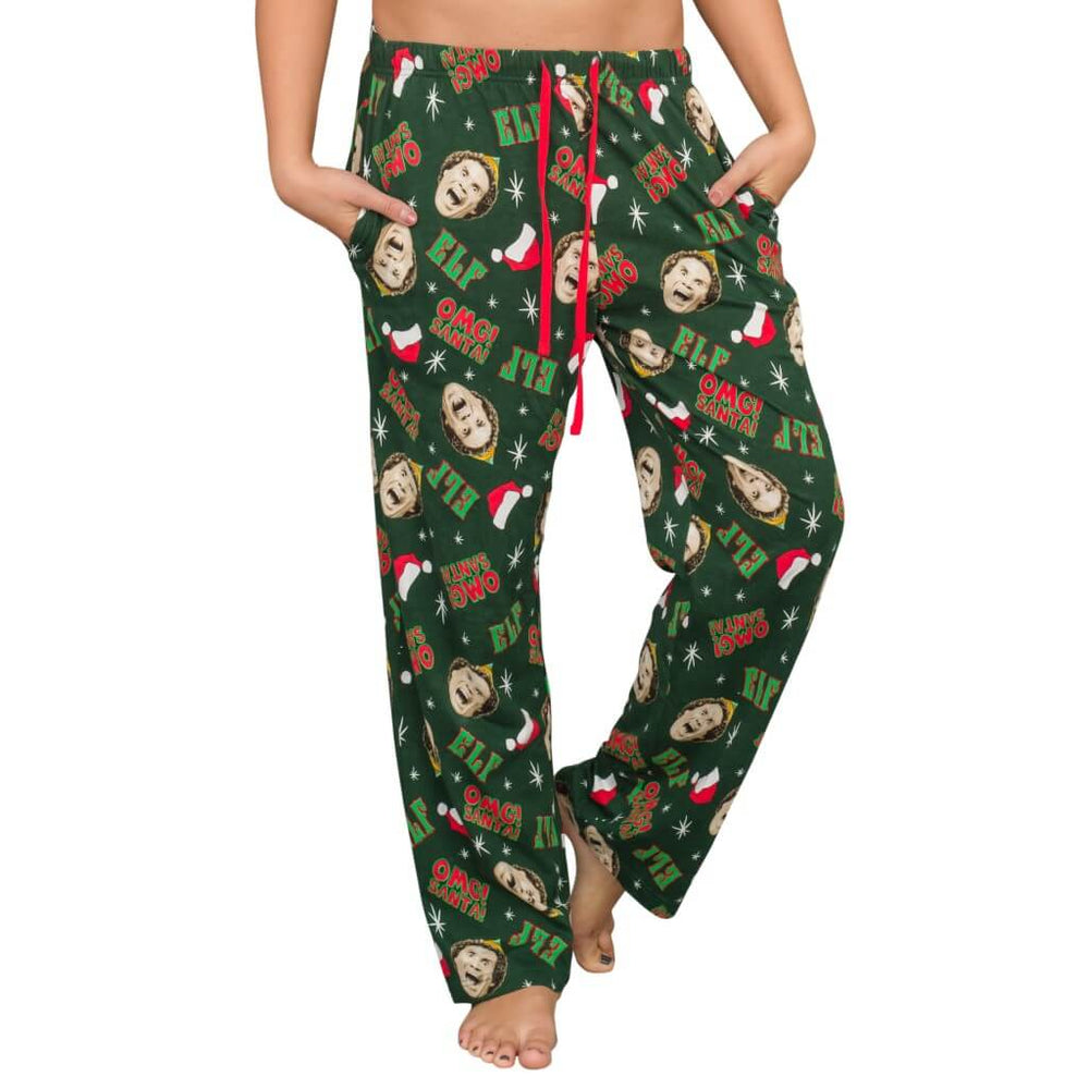 Elf OMG! Santa! Adult Pajamas Lounge Pants1