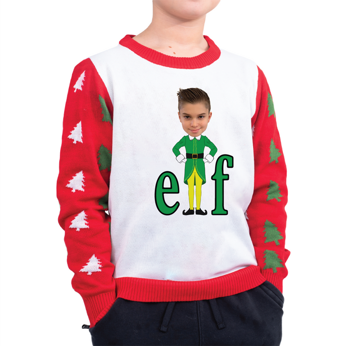 Custom Youth Christmas Movie Yourself Sweaters