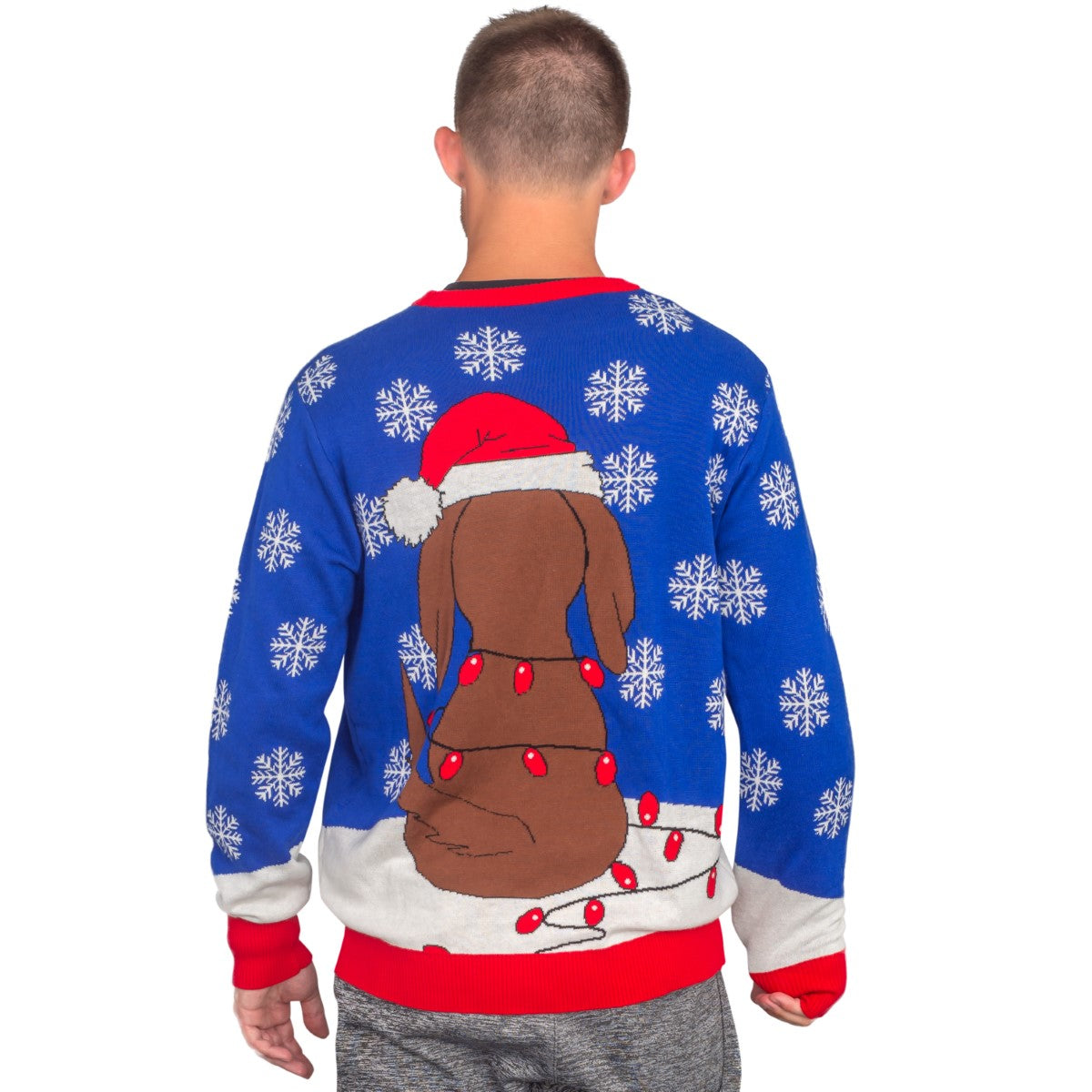 Flappy Dog Animated Puppy Ears Ugly Christmas Sweater 3