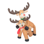 Funny Humping Reindeer Christmas Lawn Inflatable Decoration (2)