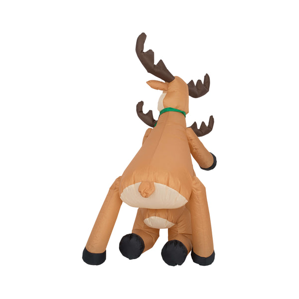 Funny Humping Reindeer Christmas Lawn Inflatable Decoration Back