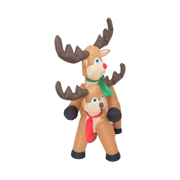 Funny Humping Reindeer Christmas Lawn Inflatable Decoration Front