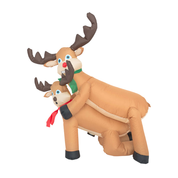 Funny Humping Reindeer Christmas Lawn Inflatable Decoration