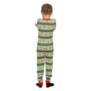 Grinch Family Faces Christmas Kids Pajama Union Suit 3