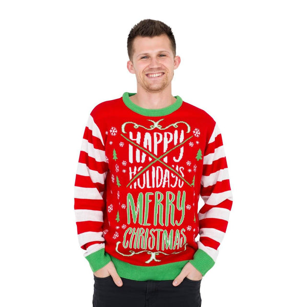 Happy Holidays Merry Christmas Sweater