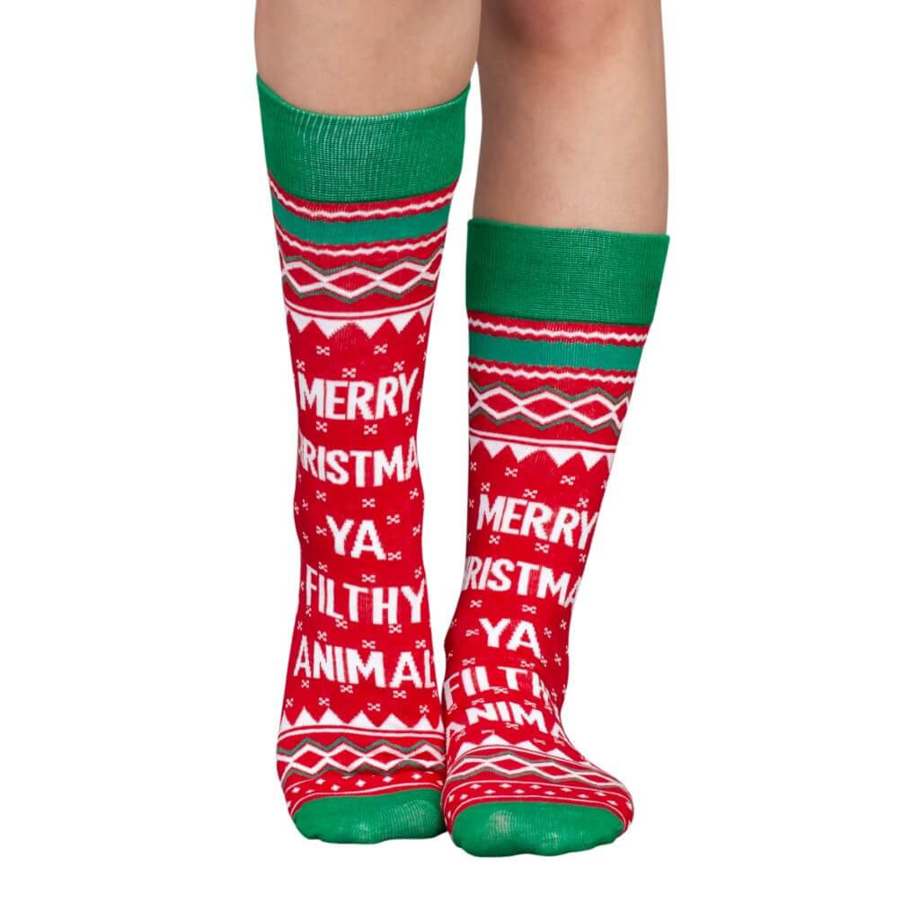 Home Alone Merry Christmas Ya Filthy Animal Socks