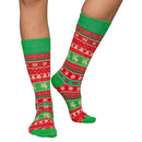 Humping Reindeer Adult Ugly Christmas Socks Red and Green 2