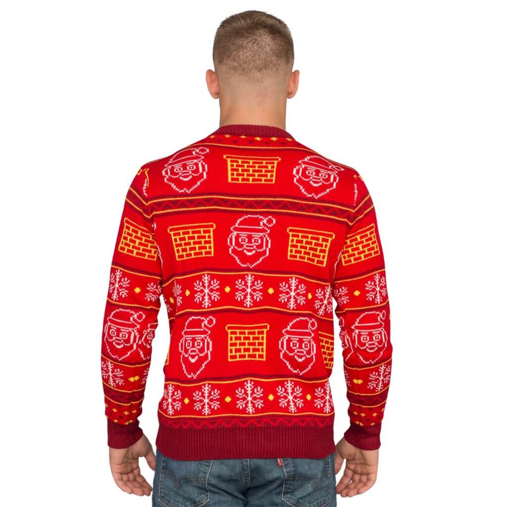 Jack in the Box Santa Claus 3D Ugly Christmas Sweater 4