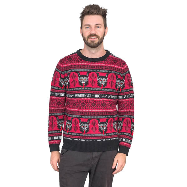 Merry Krampus Adult Ugly Christmas Sweater-9