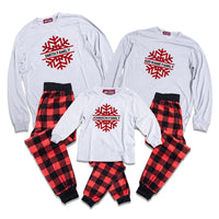 Custom Adult Family Snow Flake Pajamas