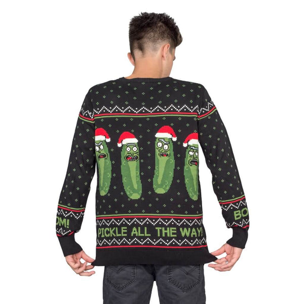 Rick and Morty Boom! PickleRick Ugly Christmas Sweater 2