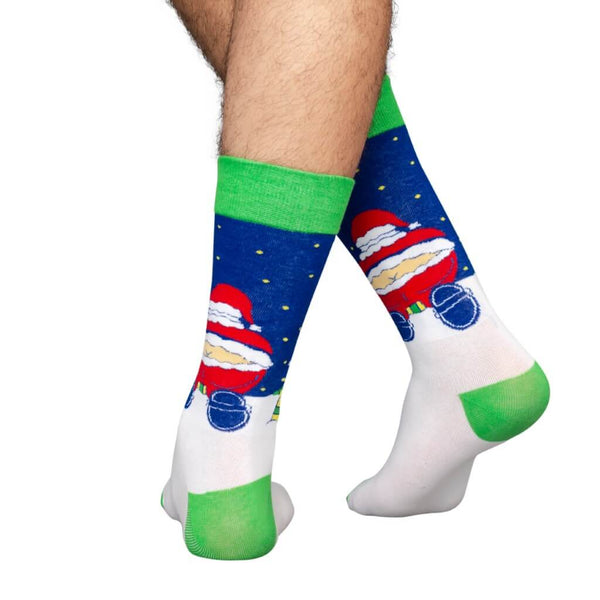 Santa's Butt Crack Ugly Christmas Socks | UglyChristmasSweater.com