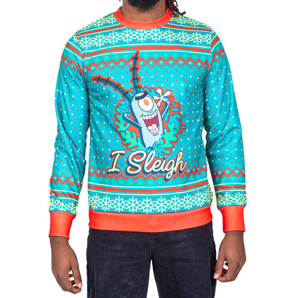 Spongebob Squarepants I  Sleigh ugly Christmas sweater