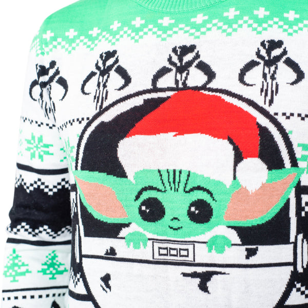 Star Wars The Mandalorian Baby Yoda Child Lights Ugly Christmas Sweater
