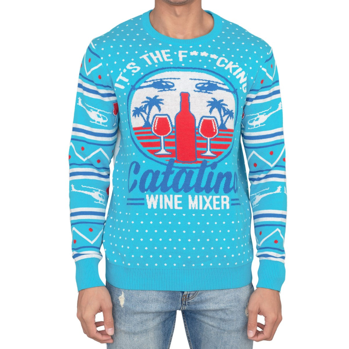 Step Brothers Catalina Wines Ugly Christmas Sweater 1