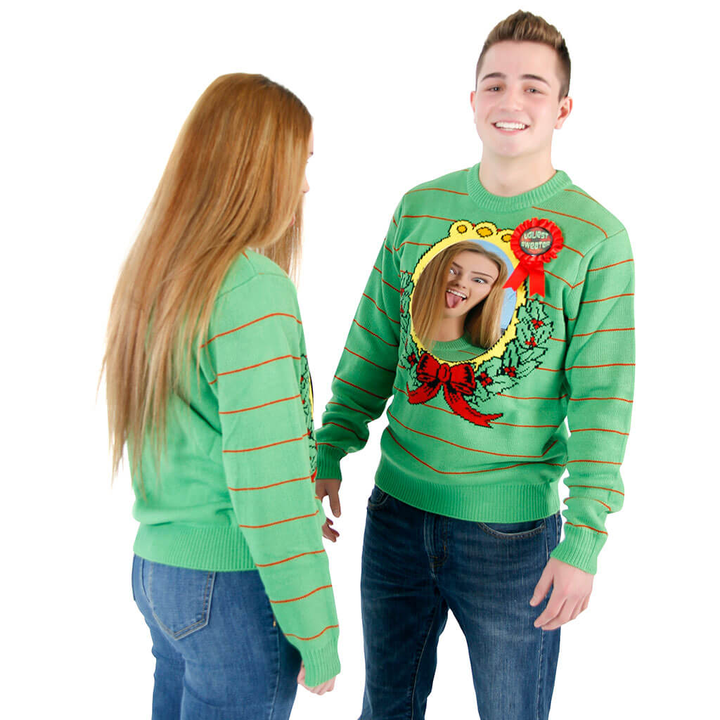 Women's Ugliest Sweater Award Humorous Christmas Sweater (with Mirror) 4