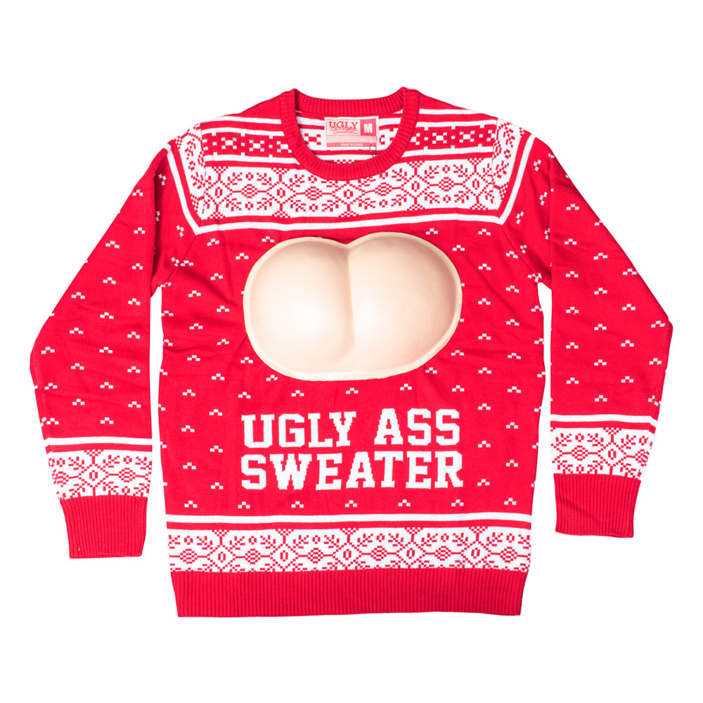 Ugly Ass Adult Unisex Funny Holiday Ugly Christmas Sweater
