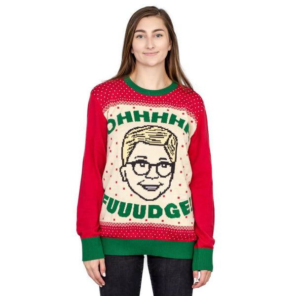 Women’s A Christmas Story OHHHH FUUUDGE! Ralphie Ugly Sweater 1