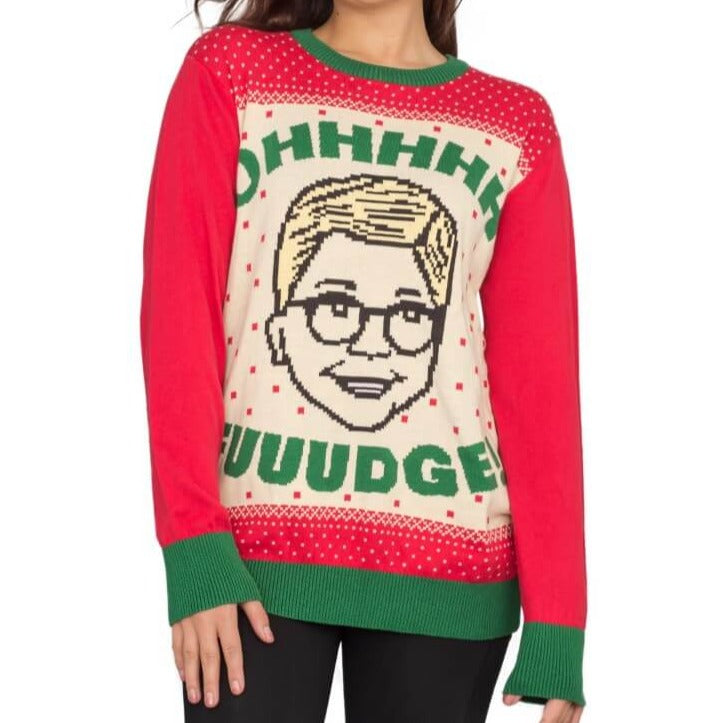 Women’s A Christmas Story OHHHH FUUUDGE! Ralphie Ugly Sweater 3