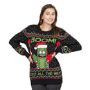 Women’s Rick and Morty Boom! PickleRick Ugly Christmas Sweater 2