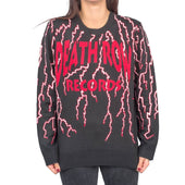 Women's Death Row Records Lightning Ugly Christmas Sweater -1