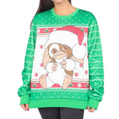 Women's Gremlins Gizmo Santa Ugly Christmas Sweater-1