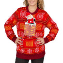 Women's Jack in the Box Santa Claus 3D Ugly Christmas Sweater 2