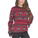Womens Merry Krampus Adult Ugly Christmas Sweater-1