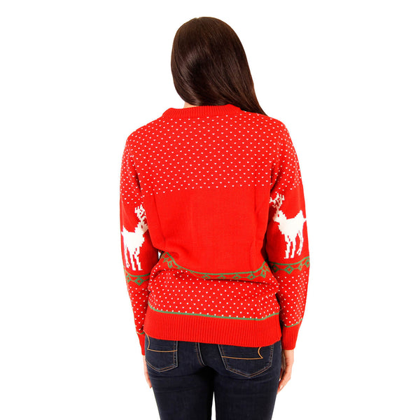 Women's Red Filthy Animal Sweater 4