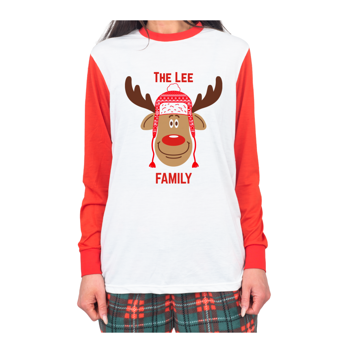 Custom Adult Family Moose Pajamas