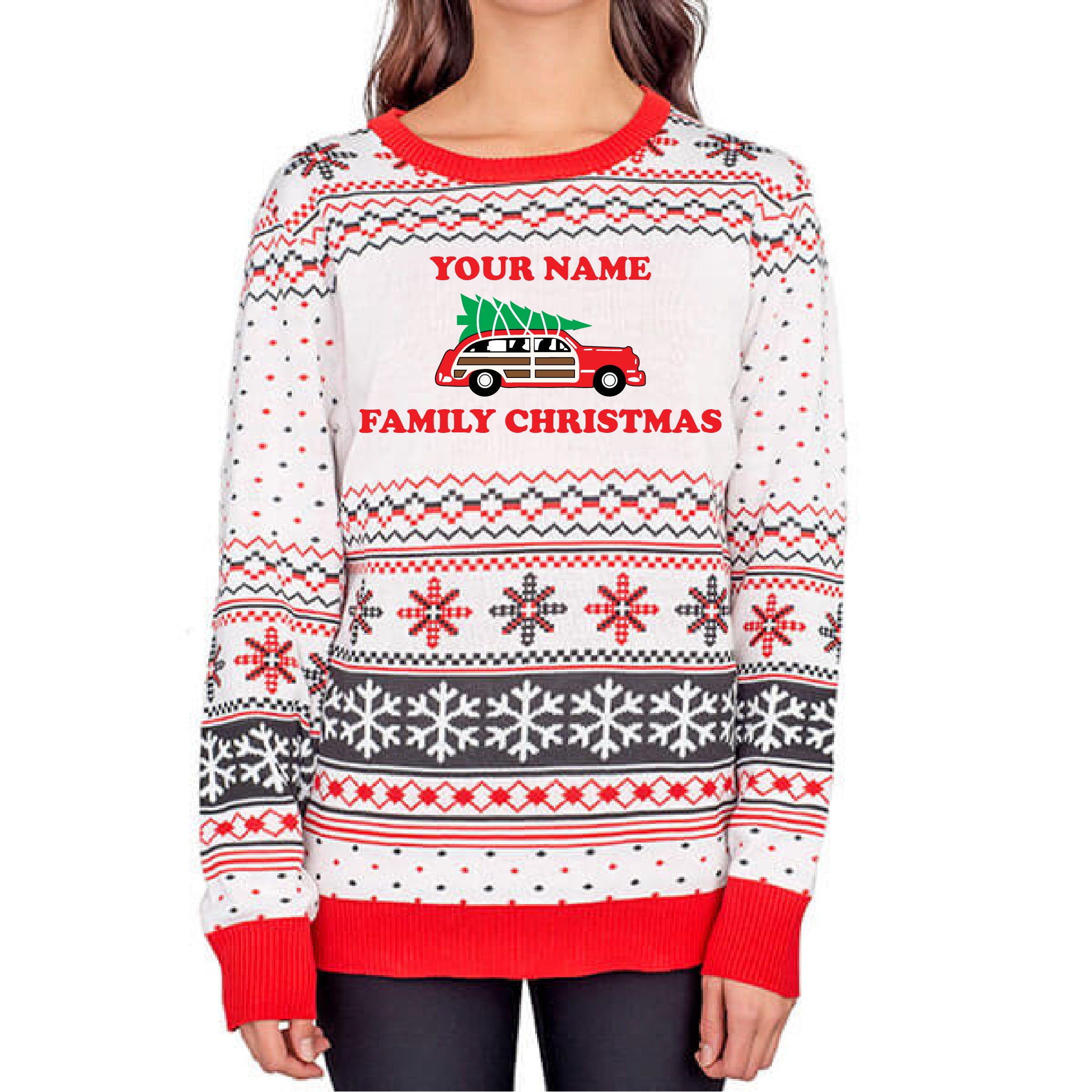 Custom Adult Family Christmas Sweater