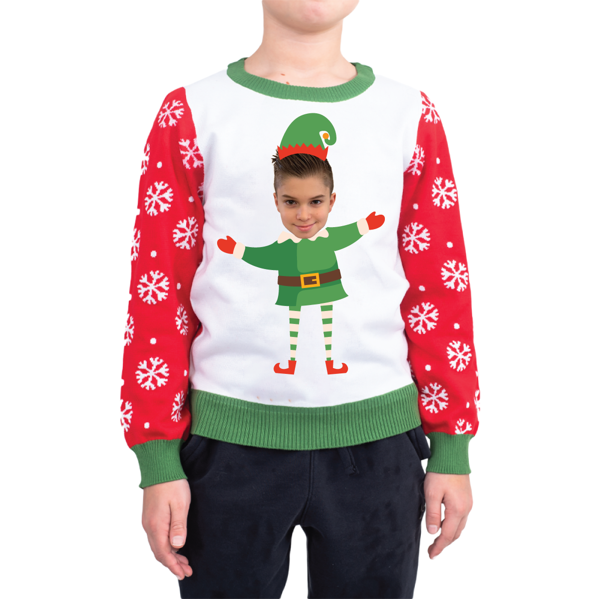Kids 2025 elf sweater