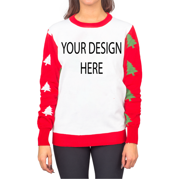 Custom Adult Poly-Knit Logo Christmas Sweater