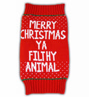 Merry Christmas Ya Filthy Animal Ugly Christmas Sweater - FOR SMALL PETS 3