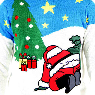 Santa Butt Crack Christmas Sweater