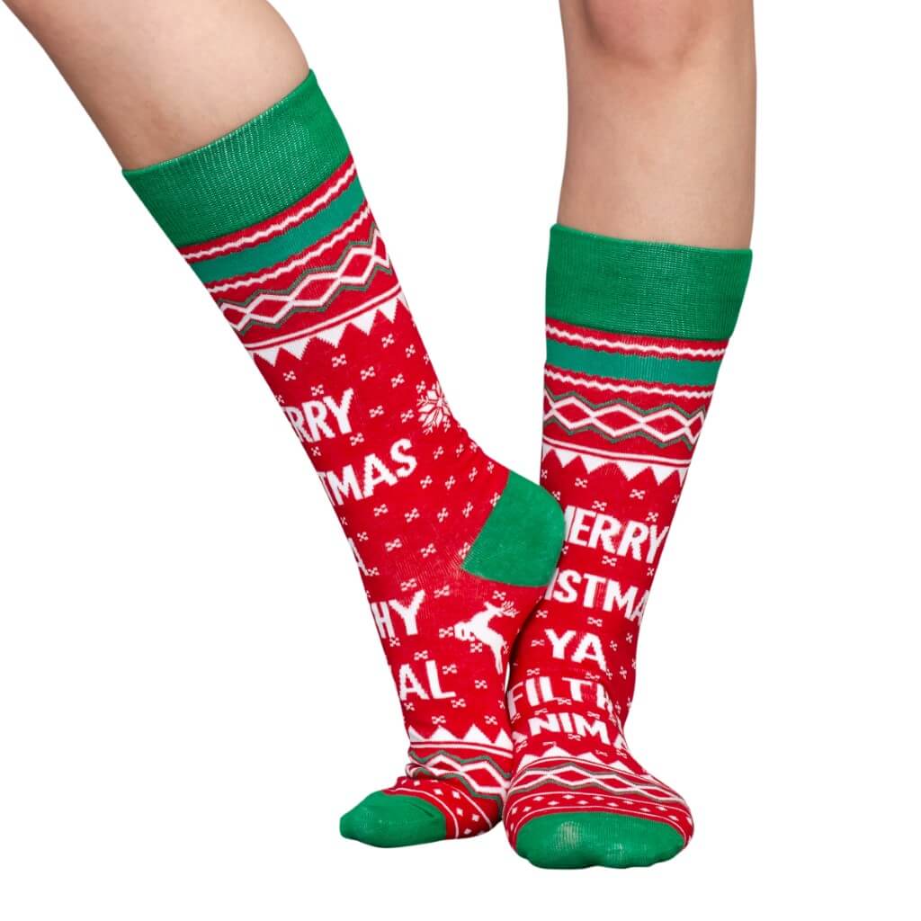 Home Alone Filthy Animal Ugly Christmas Socks | UglyChristmasSweater.com